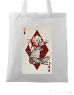 Sacosa din panza Harley Card Alb