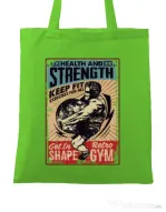 Sacosa din panza Health and strength Verde mar
