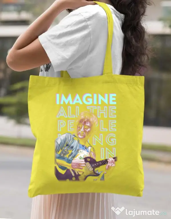 Sacosa din panza Imagine Galben
