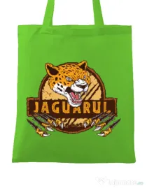 Sacosa din panza Jaguarul Verde mar