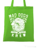 Sacosa din panza Mad dogs krew Verde mar