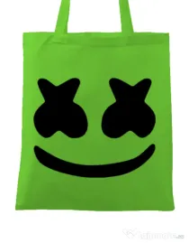 Sacosa din panza Marshmello Verde mar