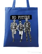 Sacosa din panza No future Albastru regal
