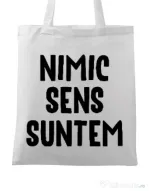 Sacosa din panza Nu are sens 1 Alb