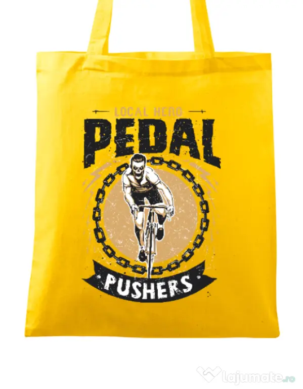 Sacosa din panza Pedal pushers Galben