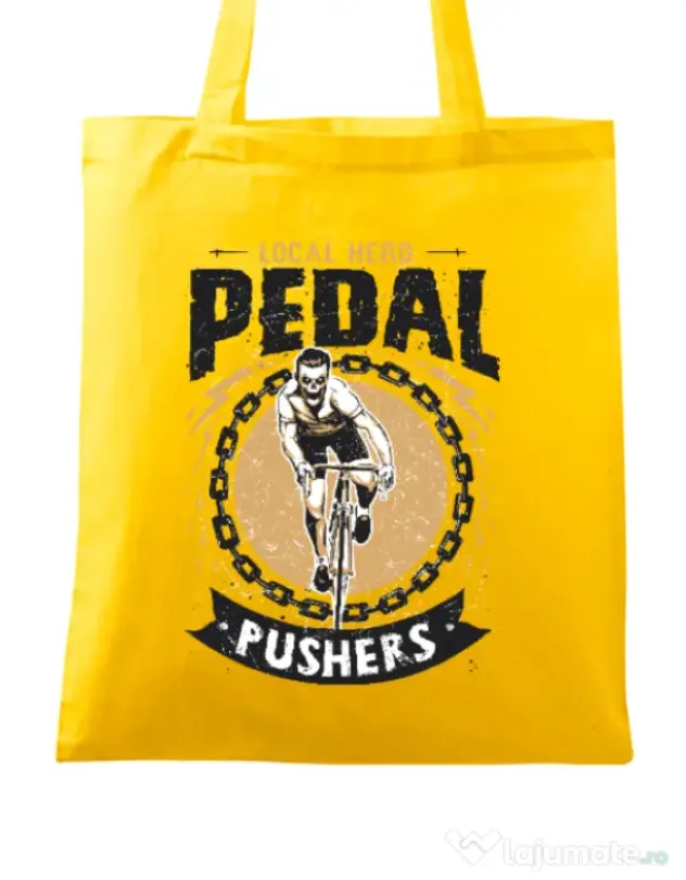 Sacosa din panza Pedal pushers Galben