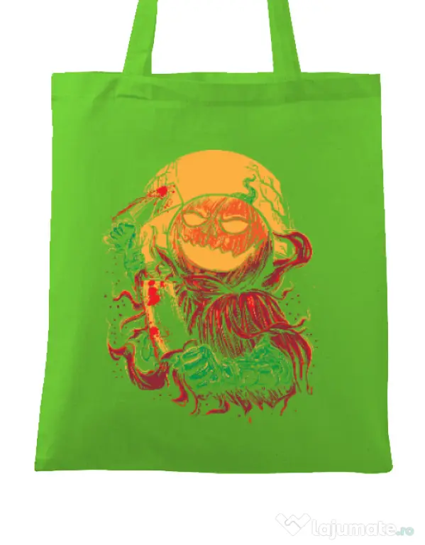 Sacosa din panza Pumpkinhead Butcher Verde mar