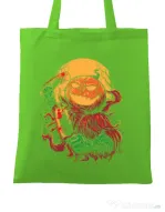 Sacosa din panza Pumpkinhead Butcher Verde mar