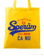 Sacosa din panza Sa zicem ca da Galben