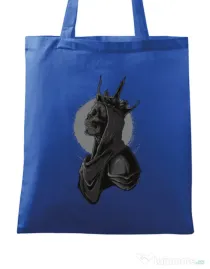 Sacosa din panza Skull King Albastru regal