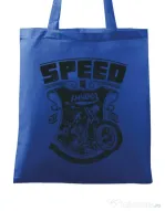 Sacosa din panza Speed and power Albastru regal