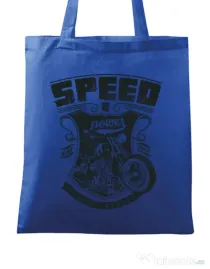 Sacosa din panza Speed and power Albastru regal