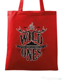 Sacosa din panza The Wild Ones Rosu
