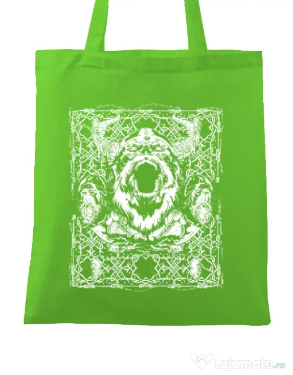 Sacosa din panza Viking rage Verde mar
