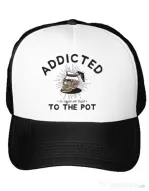 Sapca personalizata Addicted to the pot Alb