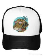 Sapca personalizata Chill dog Alb