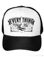 Sapca personalizata Everything will be ok Alb