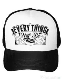 Sapca personalizata Everything will be ok Alb