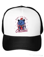 Sapca personalizata Its cold outside Alb