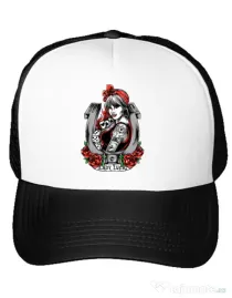 Sapca personalizata Lady luck Alb