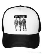 Sapca personalizata No future Alb