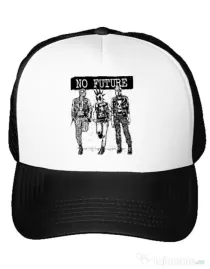 Sapca personalizata No future Alb
