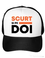 Sapca personalizata Scurt si pe doi Alb