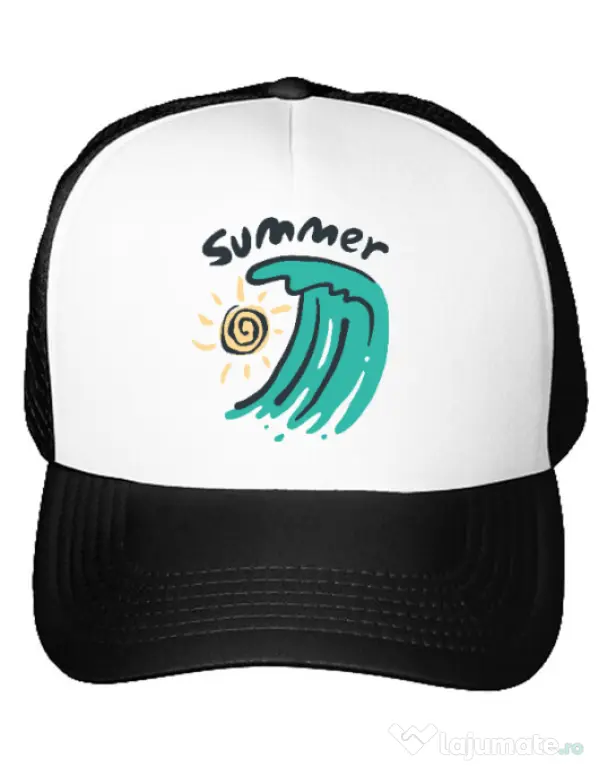 Sapca personalizata Summer Beach Alb