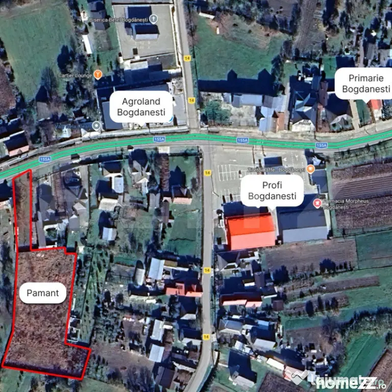 Teren intravilan, 3600 mp, în Bogdănești, zona Profi - Bogdanesti (Suceava)
