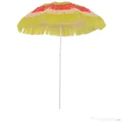 Outsunny Umbrelă Hawaiană Portabilă, Acoperitoare Ø160cm, Impermeabilă, Înălțime până la 180cm 