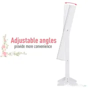 HOMCOM Cutie pentru Bijuterii cu Oglindă și Iluminare LED, Design Elegant, Alb, 30x146x36 cm | Aosom Romania