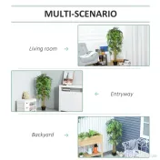 Outsunny Bambus Artificial Inaltime 150cm cu Ghiveci, Planta Artificiala Decor cu Efect Realist pentruCasa, Gradina, Birou, Verde | Aosom Romania 