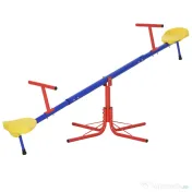 Outsunny Leagan pentru Copii Dublu cu Balans Pivotant la 360° din Metal si PP 