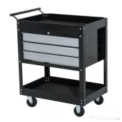 HOMCOM Caucior pentru Atelier Profesional Comoda pentru Scule in Lamiera, Nero, 68x46x88cm 