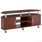 HOMCOM mobilier pentru TV, 2 rafturi, 120x39.5x52cm, maro