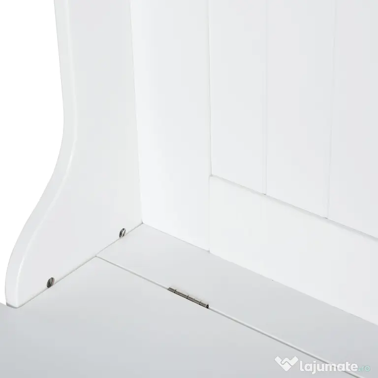 HOMCOM cuier haine, dulap inclus, 71,5x39,5x170cm, alb | AOSOM RO