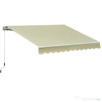 Outsunny copertina pentru soare, cu manivela, 295 x 250 cm | AOSOM RO