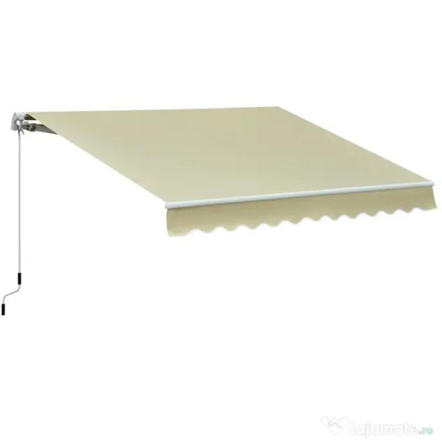 Outsunny copertina pentru soare, cu manivela, 295 x 250 cm | AOSOM RO