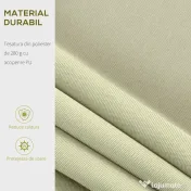 Outsunny copertina pentru soare, cu manivela, 295 x 250 cm 