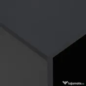 HOMCOM Masă Laterală Mobilă în Formă de C cu 2 Rafturi și 4 Roți Pivotante PAL Negru 45x35x58cm | Aosom Romania