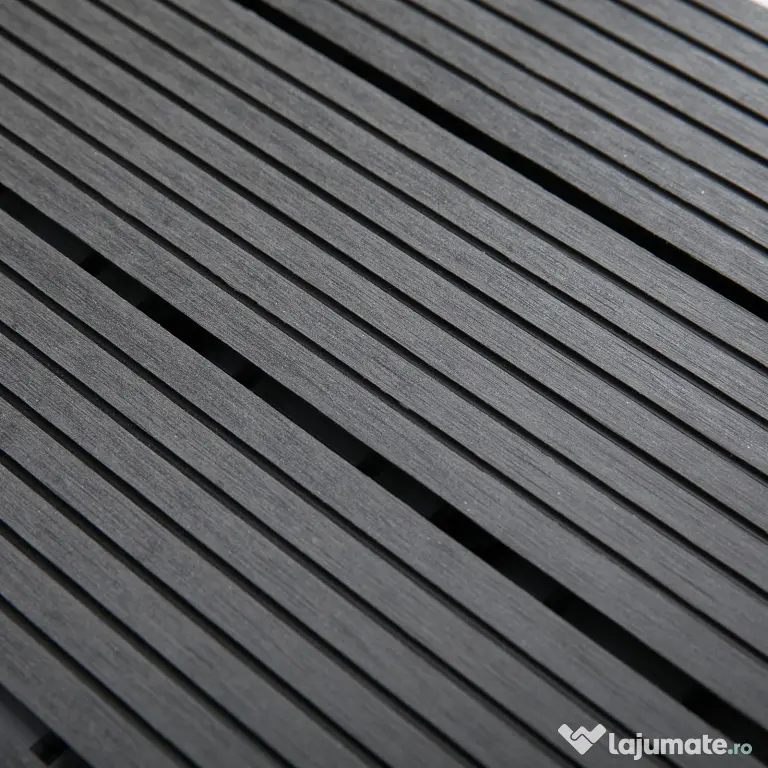 Outsunny Set 11 Plăci Gresie pentru Pavaj Grădină și Terasă 30x30x2.2cm Gri | Aosom Romania