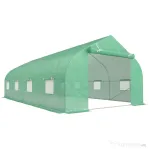 Outsunny, sera pentru gradina cu acoperis, 6x3x2, verde | Aosom Ro