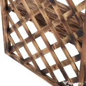 Suport Ghivece Flori Outsunny cu 3 Etajere, Lemn de Brad, 80x40x150cm| Aosom RO | Aosom Romania 