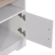 Mobilier pentru TV pana la 42", din fibra de lemn, 105x40x52cm, Alb si lemn natural HOMCOM | Aosom Romania 