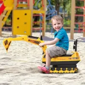 Excavator de jucarie pentru copii HOMCOM, 78x24x58,5cm, galben | Aosom Romania 
