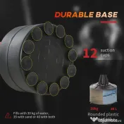 HOMCOM Sac de Box Reglabil pe Înălțime cu Punching Ball și Bază Umplibilă, 88x48x155-205 cm, Roșu și Negru 