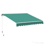 Outsunny Rulou Parasolar de Perete Impermeabil, Protecție UV și Rezistență la Apă, 295x245 cm, Verde