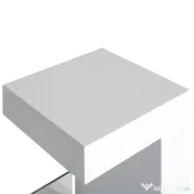 HomCom Șemineu pe Bioetanol din Oțel Inoxidabil cu 1 Rezervor 1.5LT 78 x 25 x 58 Alb