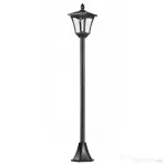 Outsunny Felinar LED Solar 160 cm – Design Negru pentru Gradina