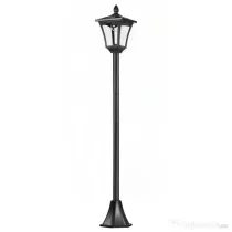 Outsunny Felinar LED Solar 160 cm – Design Negru pentru Gradina